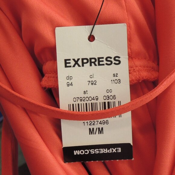Express Coral Strappy Back Sleeveless Jumpsuit Size M - Picture 7 of 7